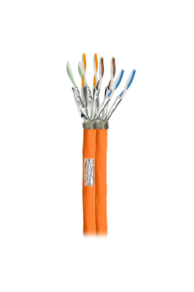 LogiLink Bobină de cablu de rețea CAT 7 S/FTP, 100 m, AWG 23, portocaliu