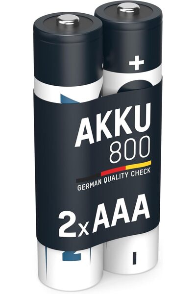 Generic 5030982 بطاريات بحجم AAA [عبوة من 2] طويلة الأمد، مُشحَّنة مسبقًا، قا...