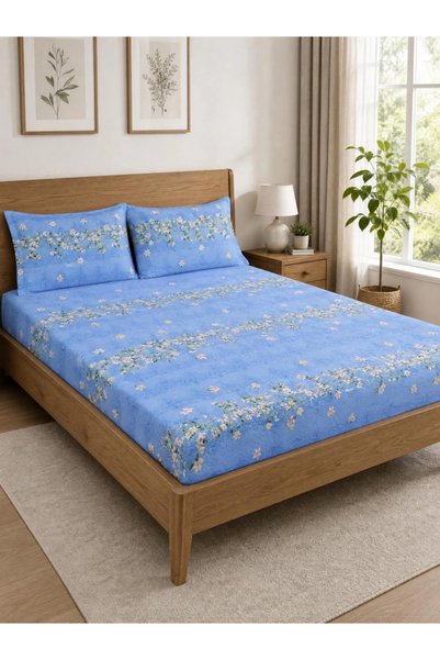 Styli 1-Piece Printed King Size Bedsheet, 89x90 inch