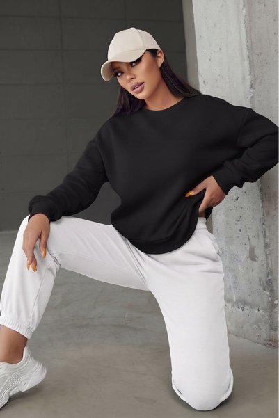 NO 601 Women's Crew Neck Sweat 3 Thread Tracksuit Set