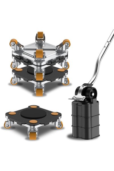 Dotail Kit de mutat mobilă, 4 platforme cu 360 °   Rotație, Capacitate maximă...