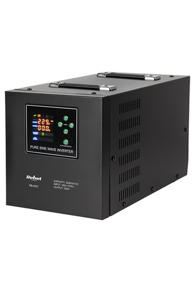 Rebel 2200VA 1600W 12V Invertor UPS cu undă sinusoidală pură