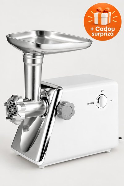 OferteTop Mașină de Tocat Carne Electrică 3000 W, Lamă din Inox, Funcție Reve...