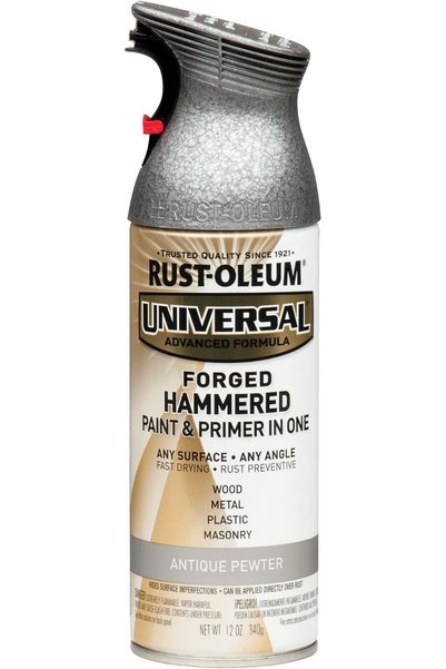 Generic 271481 Universal Forged Hammered Spray Paint, 12 Oz, Antique Pewter