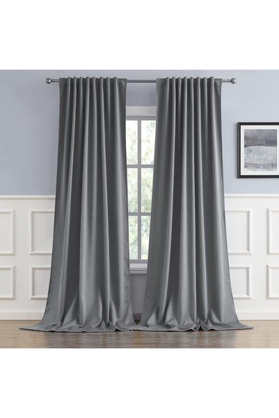 Generic Extra Long Curtains 120 Inch Length,Back Tab and Rod Pocket Window Dr...