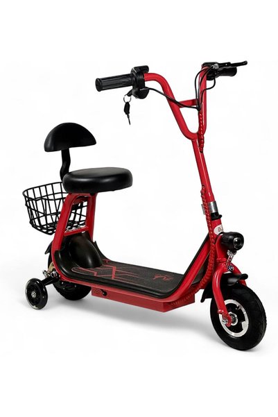 Generic Electric Kick Scooter for Kids, E-Scooter with Basket and Training Wh...