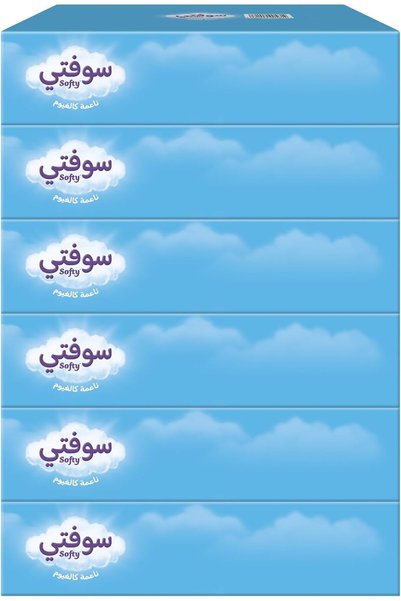 Generic علبة مناديل للوجه، طبقتين، عبوة تحتوي على 6 × 70 منديل