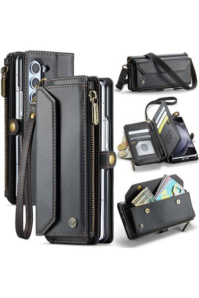 Generic CaseMe RFID Wallet Case for Samsung Galaxy Z Fold 6 5G, PU Leather Fl...