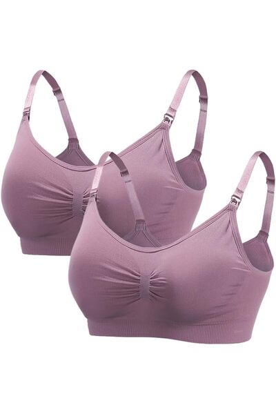 Generic Nursing Feeding Sleep Bra for Breastfeeding, 2 Pack