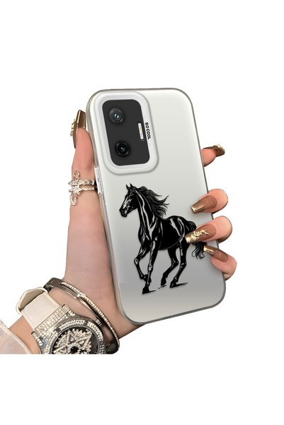 Hontinga Poco F7 5G-Compatible Silicone Hard-Edge Back Case with Patterned De...