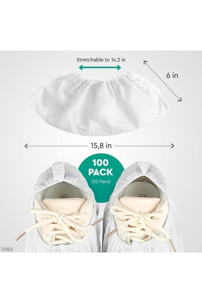 ALMEKAQUZ Disposable Shoe Covers,50 Pairs of Shoe Protectors for Rainy Days,S...