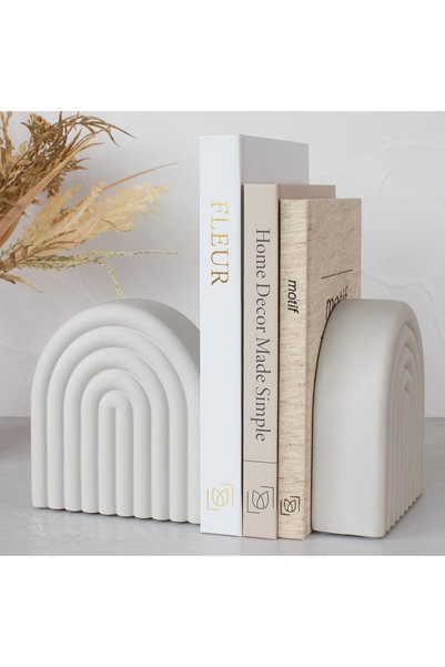 CENXI Elegant Book Ends for Heavy Books – Stylish and Durable Decorative Book...