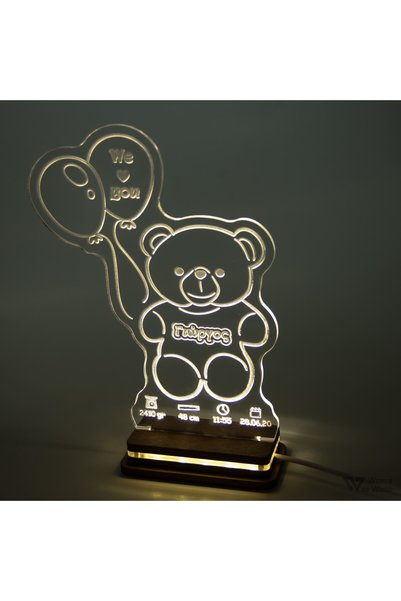 Generic Brand Φωτιστικό LED "Αρκουδάκι" W00435 Λευκό