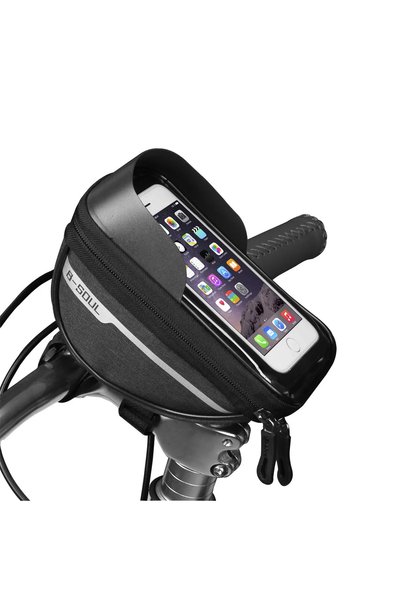 Choice Black Waterproof Touch Screen Bike Handlebar Bag with Sun Shade Cover ...
