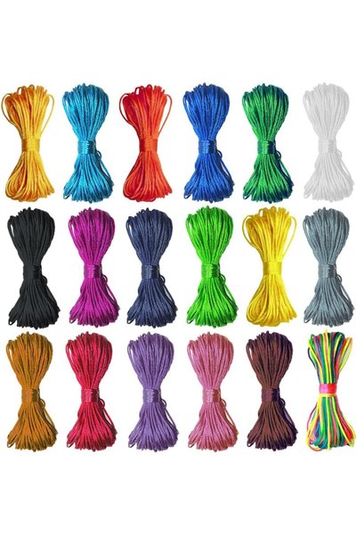 Generic Nylon String for Bracelets Nylon Cord 1.5 mm 200 Yards Nylon Satin Co...