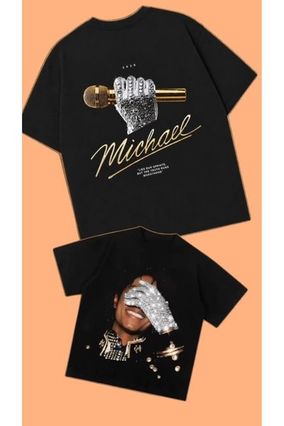 Vordevia Michael Jackson Printed Oversized Cotton T-shirt
