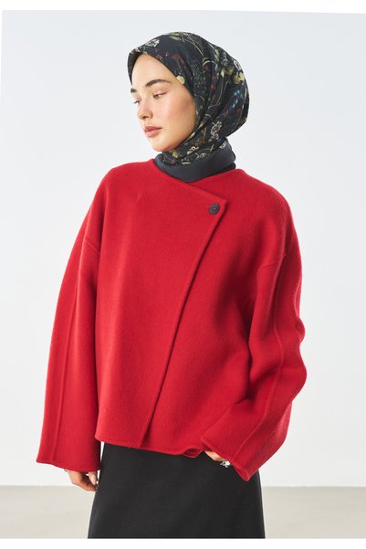 Freshscarfs Eșarfă din bumbac și mătase cu model Blush Bloom, negru