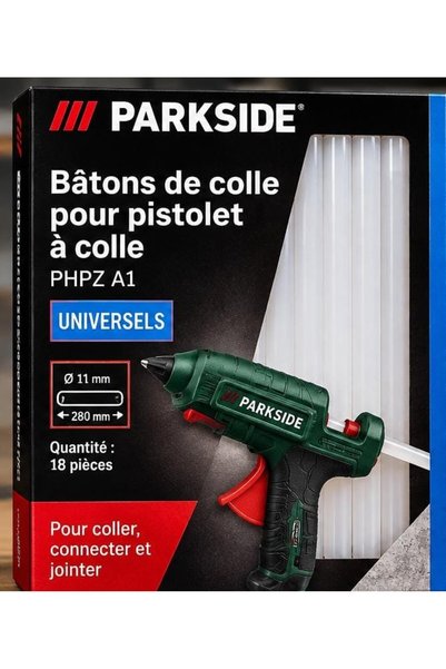 PARKSIDE Set de 18 bețe adezive universale pentru pistol de lipit – 200 × 11 mm