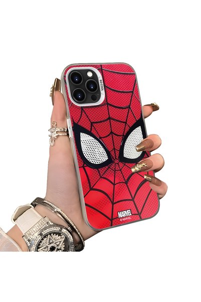 Hontinga iPhone 13 Pro-Compatible Silicone Hard-Edge Back Case with Spider-Ma...