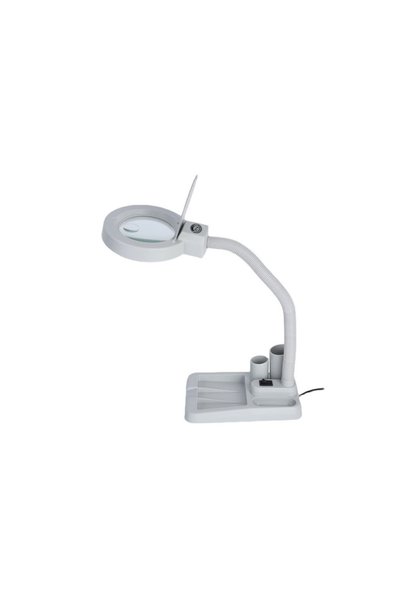 Skygo White Flexible 5X / 10X 40-LED Magnifying Lamp for Reading, Work, and S...