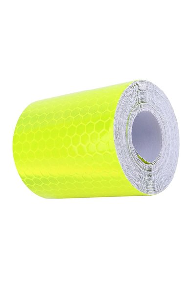 WALFRONT Fluorescent Yellow Reflective Safety Tape Hazard Warning Tape Roll f...