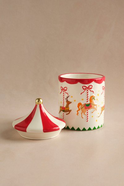 Karaca New Year Yılbaşı Carousel Baharatlık 16,5 cm