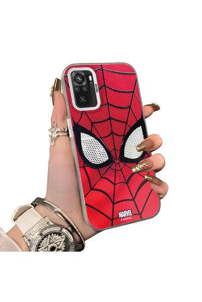 Hontinga Redmi Note 10 4G-Compatible Silicone Hard-Edge Back Case with Spider...