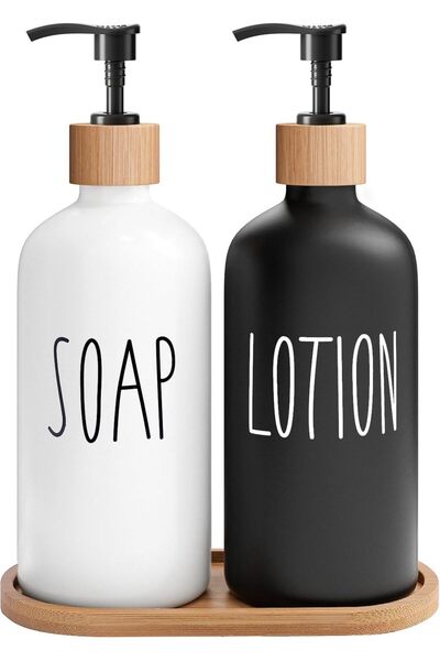 Generic Soap Dispenser Bathroom Set with Hand Soap & Lotion Dispenser, Suitab...