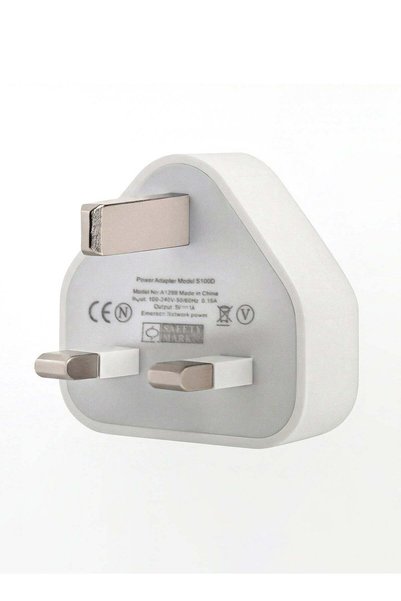 AVACraft محول سفر بريطاني 5V1A، قابس طاقة حائطي بثلاثة أطراف، شاحن USB بريطان...