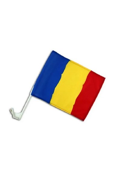 DAMUR Set de 10 steaguri auto tricolore, Inovație, 45 cm x 30 cm, Steag mic, ...