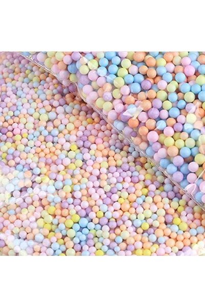 Generic عبوة واحدة من كرات الفوم، خرز فوم ملون 2-3 مم للأطفال، كرات صغيرة للح...
