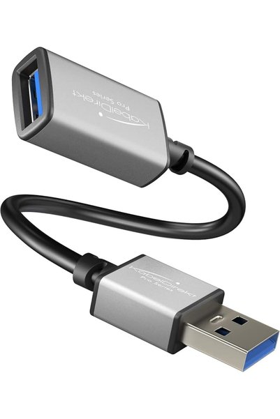 KABELDIREKT – USB 3.0 Extension Cable – 0.2m