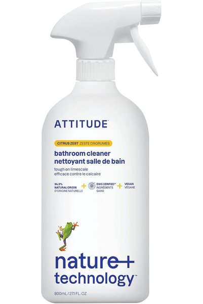 Attitude منظف الحمامات، معتمد من EWG، مكونات نباتية ومعدنية، نباتي ولم يتم اخ...