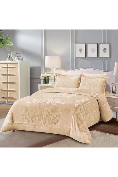 Generic Velvet Comforter Sets, 5 Pcs Queen Size, Fits 160 x 200 cm Queen Size...