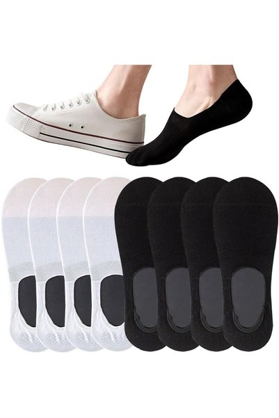 Generic No Show Socks for Men - Cotton Low Cut Ankle Socks With Non Slip Grip...