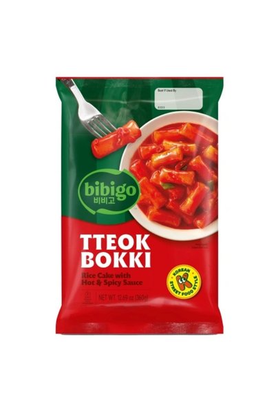 BIBIGO Tteokbokki, prăjituri de orez cu sos iute si picant, 360g