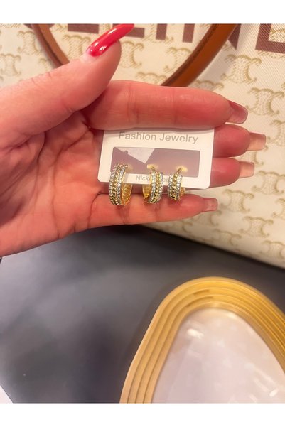 gozdeasutayaccessory حلق ثلاثي الحلقات
