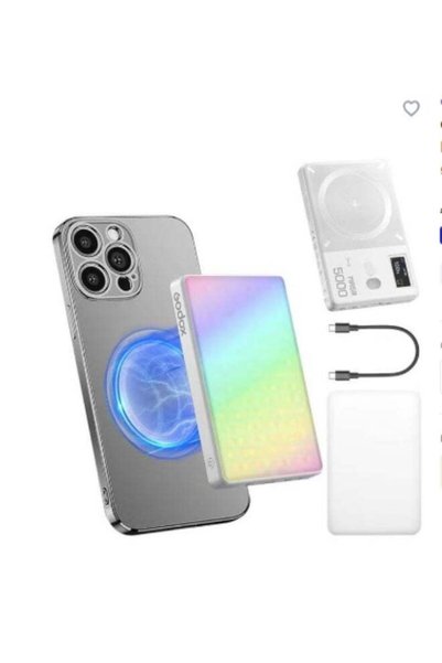 Godox مصباح فيديو LED متعدد الألوان (RGB) بخاصية الشحن المغناطيسي، نطاق درجة ...