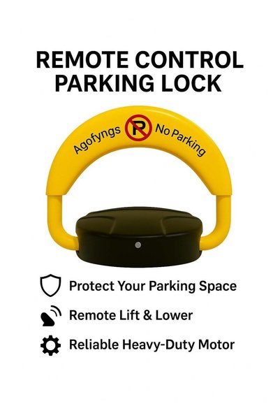 Agofyngs Premium Remote Control Parking Lock – Heavy-Duty Motor, Remote Lift ...