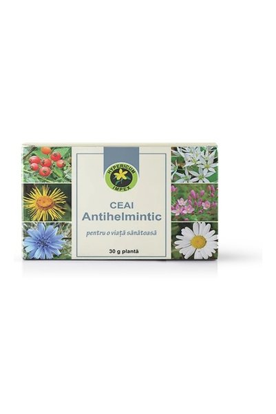 HYPERICUM Ceai Antihelmintic Hypericum, supliment alimentar din 9 plante, vra...