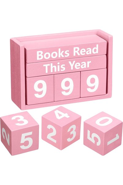 Generic عداد الكتب التي تم قراءتها هذا العام، هدية لمحبي الكتب، يصل إلى 999، ...