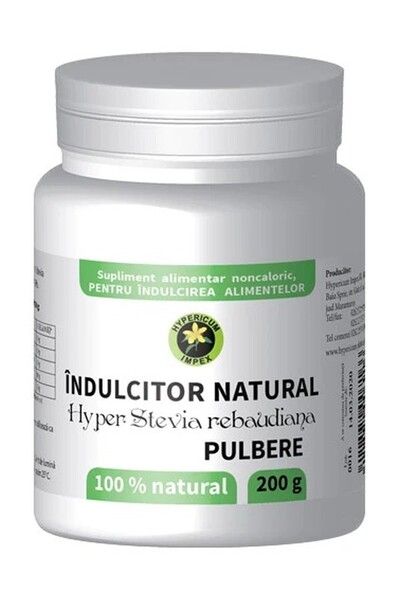HYPERICUM Indulcitor Hyper Stevia Hypericum, xilitol si extract de stevia reb...