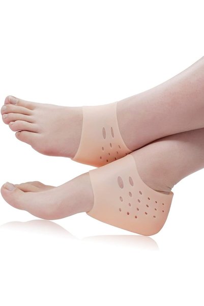 Generic Silicone Heel Protector 1 Pair Foot Height Increase Socks Gel Heel In...