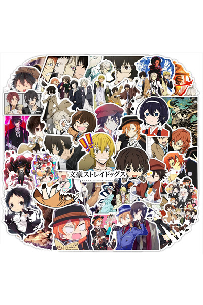 BANDAI 30PCS 10/30/50Pcs Bungou Stray Dogs Anime Stickers Cartoon Decals Wate...