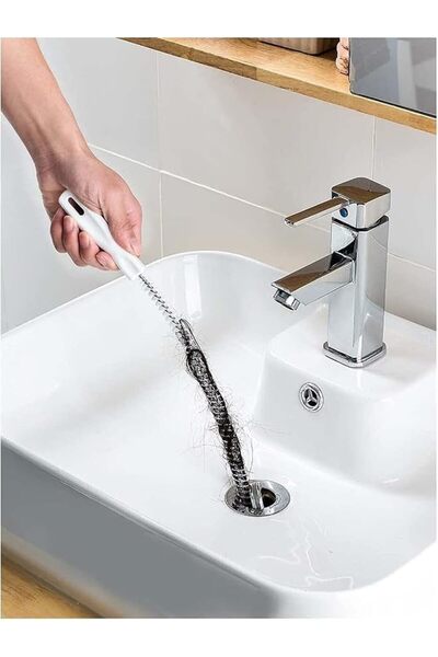 SYOSI Flexible Sink Cleaning Brush Water Pipe Drain Dredge Tool Bath Plug Lon...