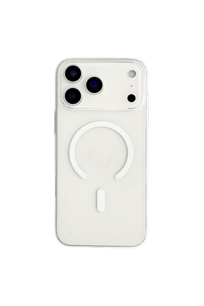 OEM Husă PC compatibilă MagSafe pentru iPhone 18 Pro / 17 Pro - Alb transparent
