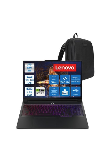 LENOVO Legion Pro 7 16IAX10H Core Ultra 7 255HX 128GB 8TB SSD RTX 5070 Ti 16"...