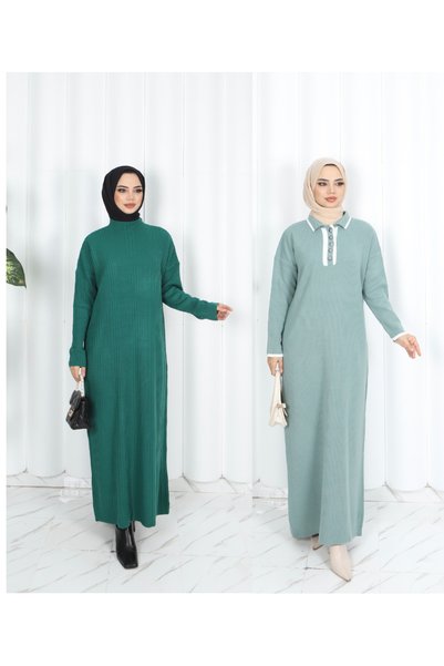 NİSUM MODA 2-Piece Knit Dress Set