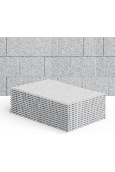 KASTWAVE Acoustic Panels for Wall Sound Absorption, 15 Pack Self-Adhesive Rec...