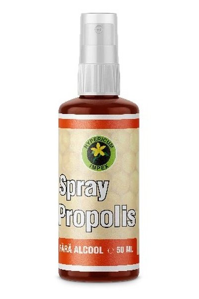 HYPERICUM Spray Propolis Fara Alcool Hypericum, supliment alimentar cu propol...